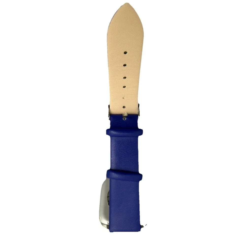 Unisex's Genuine Leather  Smartwatch Watch Band Blue Size 38-40 MM New‎